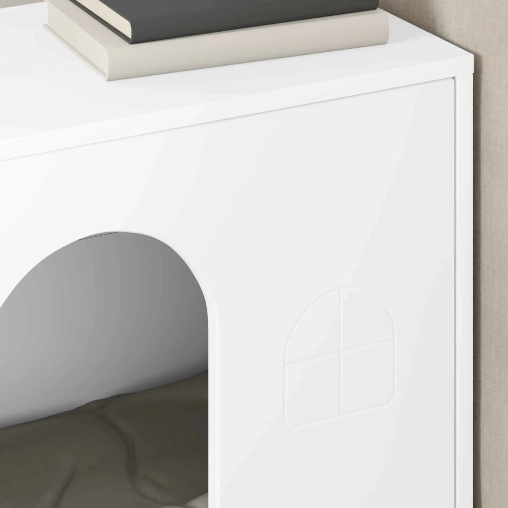 Casa per Gatti Bianco 51 x 30 x 52 cm Legno multistrato