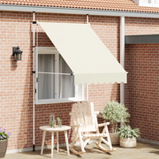 Tenda da Sole Retrattile Manuale-Tenda parasole per Patio 150 cm Crema