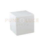 LUME DA GIARDINO GECO CUBO BIANCO 1 LUCE ATTACCO E27 IP65 40X40X40CM