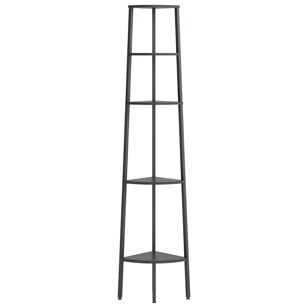 Scaffale Angolare a 5 Livelli Nero 45,5x31,5x180 cm CFW8148039