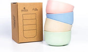 Set di ciotole colorate, 4 pezzi, resistente alla luce e al calore, idoneo per frigorifero e microonde, ideale per bambini e adulti, per insalata, zuppa, muesli, ciotola (11,5 cm)