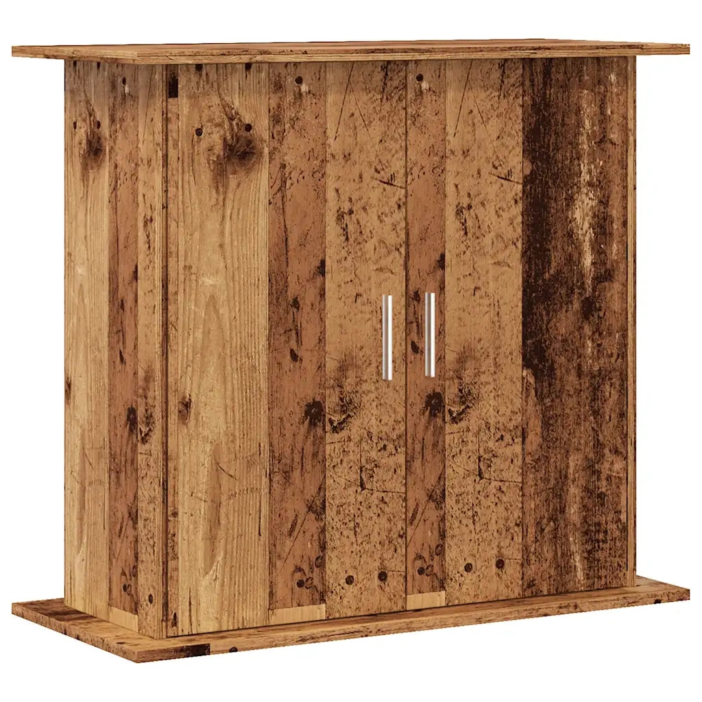 Supporto Acquario 81x36x73 cm in Legno Multistrato Legno Antico CFW4180977