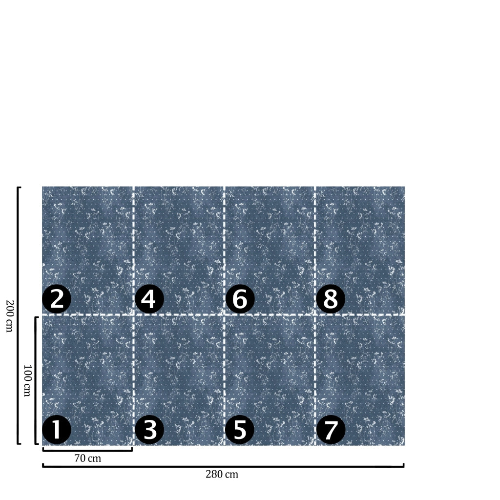 Carta da Parati Eleganza Botanica 200x280cm 5 mq