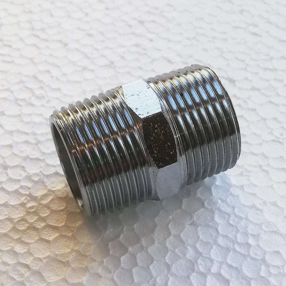 Niples nipplo da 1/2'' in ottone cromato mm
