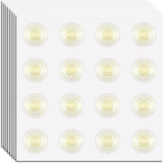 Etichette vinili per certificati di eccellenza, stili vari, decalcomanie per diplomi, premi e lauree, 25x25 mm, acqua resistente, adesivo permanente.