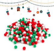 600 Palle Colorate di Vilten - Decorazione di Natale - Grappoli di Pompon Cariocchi - Minipompon - Fai da Te - Artigianato Creativo