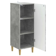 Credenza | Madia | Buffet da pranzo | Armadio da pranzo Grigio Cemento 33 x 34,5 x 90 cm Legno ingegnerizzato