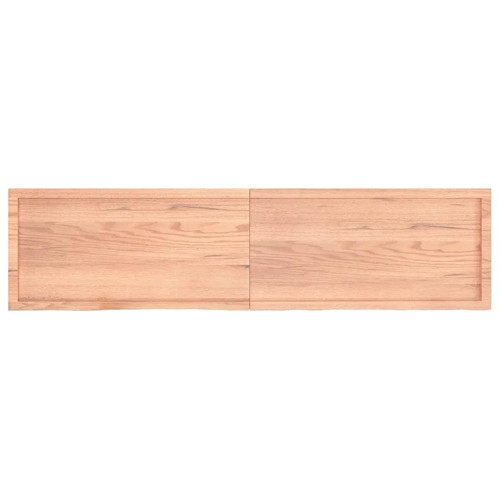 Piano Bagno Marrone 200x50x(2-4) cm Legno Massello Trattato 3156173