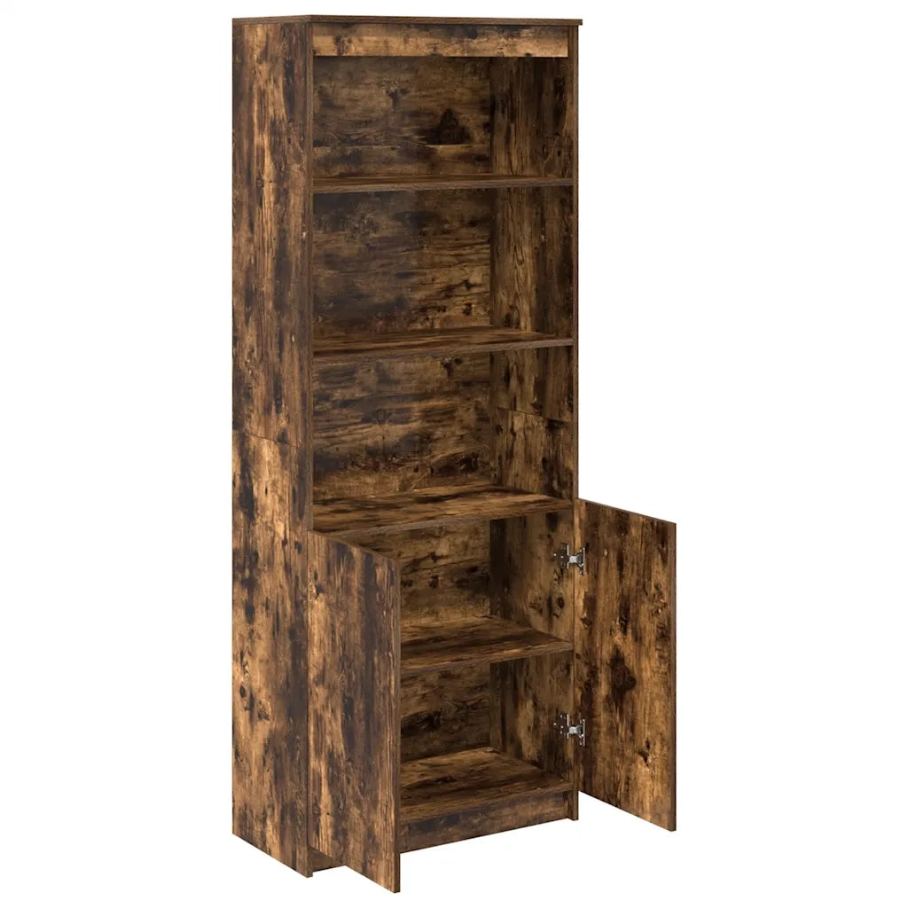Credenza Rovere Fumo 70x35x180 cm in Legno Multistrato 3328475
