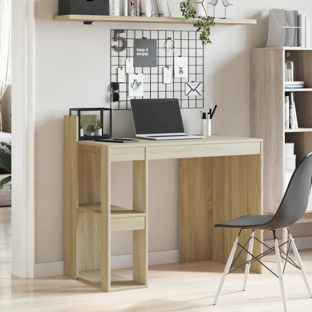 vidaXL Scrivania Rovere Sonoma 103,5x56,5x94 cm in Legno Multistrato