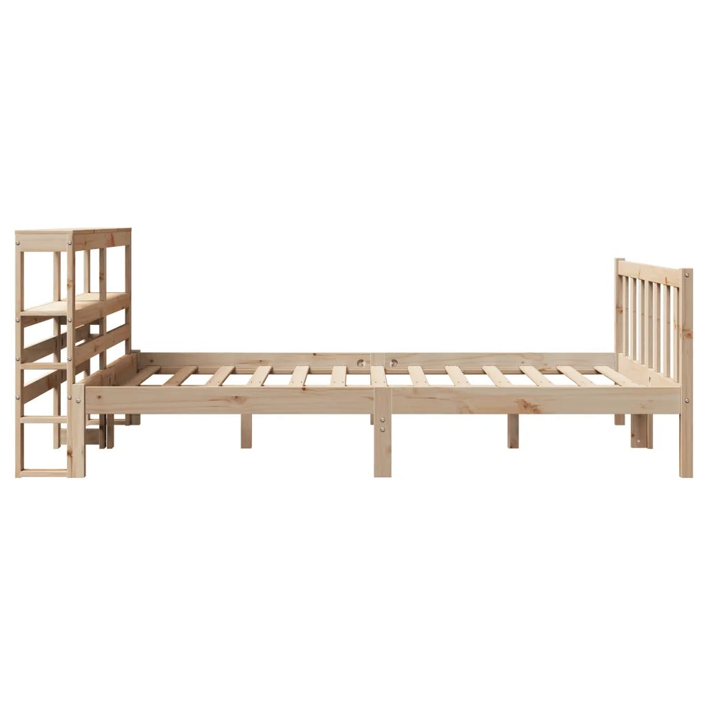 Letto senza Materasso-Struttura Letto 140x200 cm in Legno Massello di Pino 465235