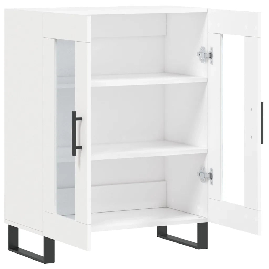 Credenza | Madia | Buffet da pranzo | Armadio da pranzo Bianca 69,5x34x90 cm in Legno Multistrato