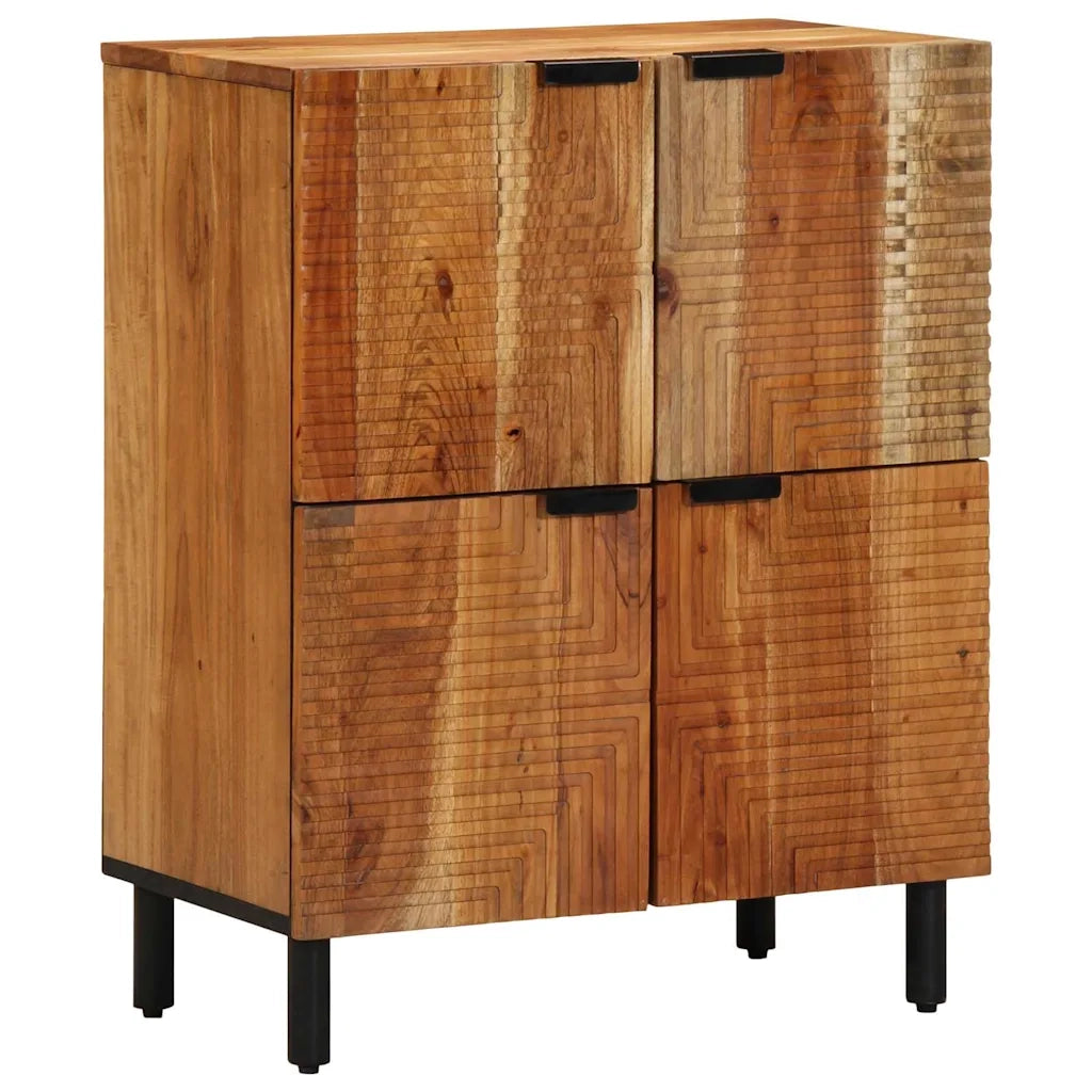 Credenza Naturale 60 x 33,5 x 75 cm Legno di Acacia Massello 4017782