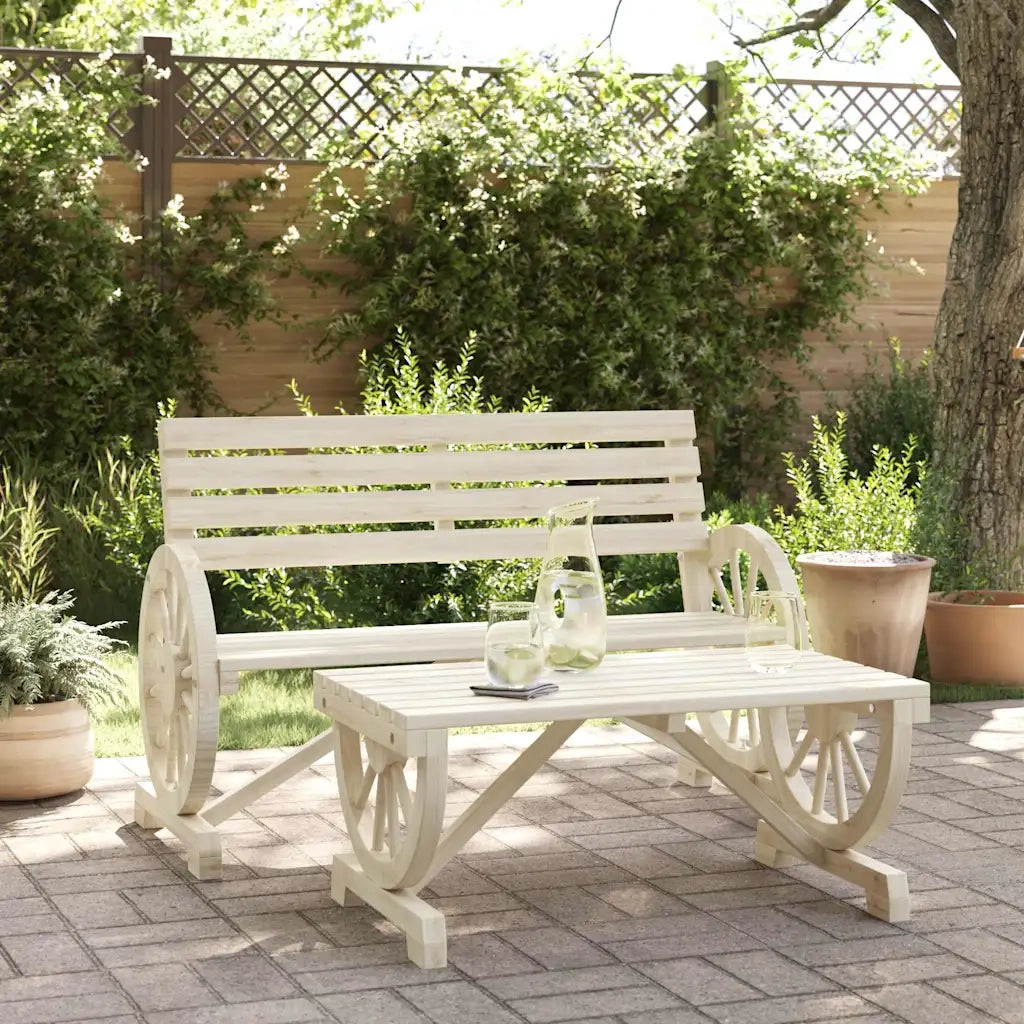 Salotto da Giardino-Set Salotto da Giardino 2 pz in Legno Massello di Abete 772364