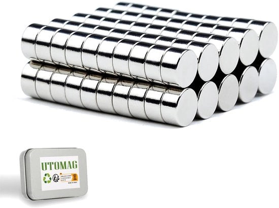 100 pezzi di magneti multifunzionali in neodimio - 6 mm x 3 mm - Forti magneti permanenti rotondi piccoli per frigoriferi, lavagne magnetiche, lavagne magnetiche, lavagne da parete, foto, carte, miniature.