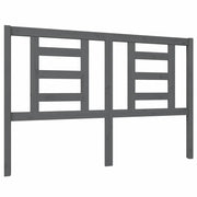 Testiera | Testata per Letto Grigia 146x4x100cm in Legno Massello di Pino