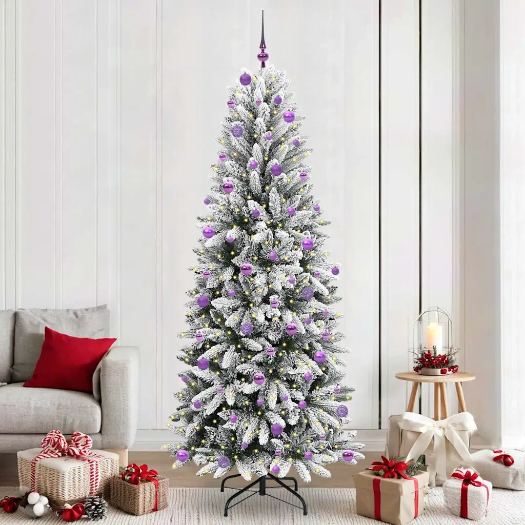 Albero di Natale artificiale con 300 LED Bianco 240 cm 3396075