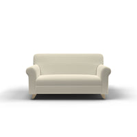 Copridivano Elasticizzato 2 Posti in Poliestere Leslie Panna