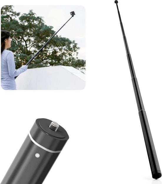 Attrezzo per Selfie a Lunghezza Estesa 160 cm - Manico Stabile in Metallo con Fessura 1/4 pollici