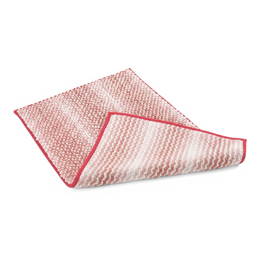 Tappeto bagno in ciniglia rosa super soft 50x80 cm con retro antiscivolo Marea
