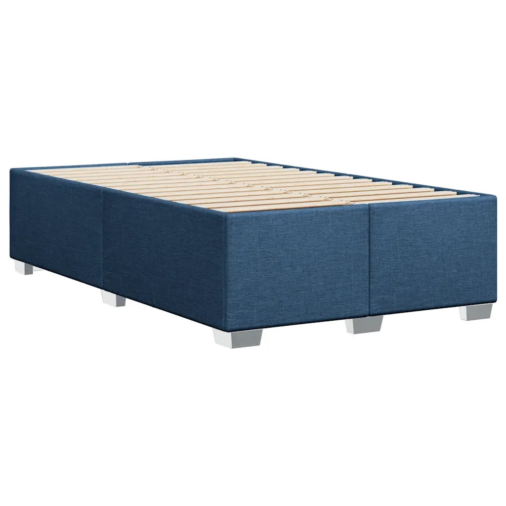Giroletto a Molle con Materasso Blu 120x200 cm in Tessuto