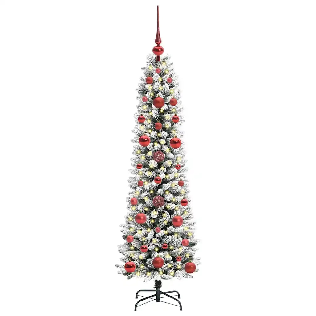 Albero di Natale Artificiale-Albero Natalizio con 150 LED Bianco 120 cm 370214