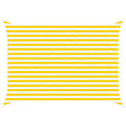 Vela Parasole | Telo Ombra | Vela da ombra solare Giallo e Bianco 3,5 x 2,5 m