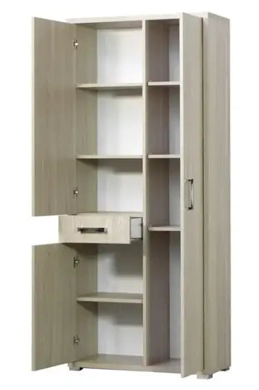 Armadio 3 ante più cassetto olmo già montato L75.3 H175 P33