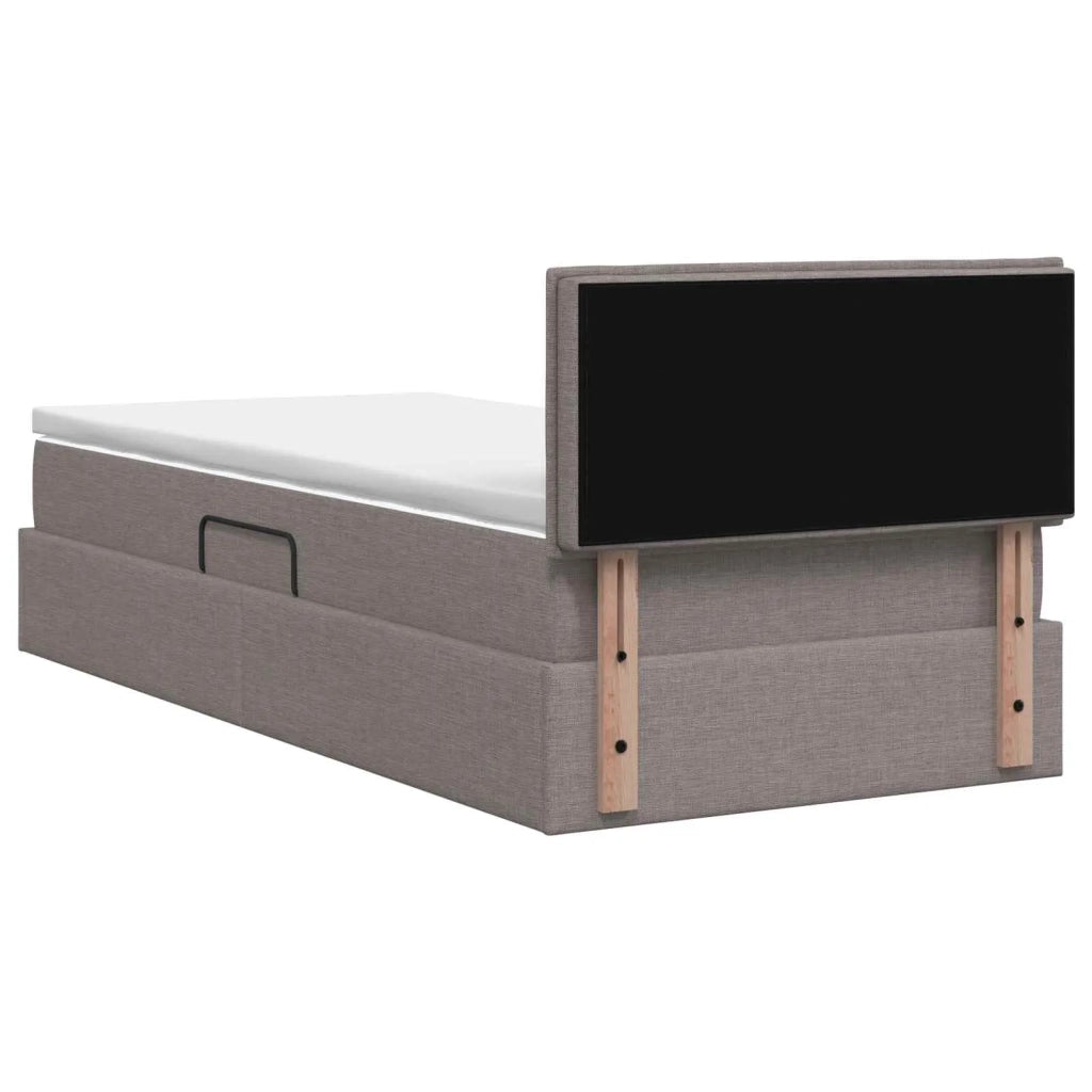 Letto con contenitore e materasso Tortora 90 x 200 cm 3458535