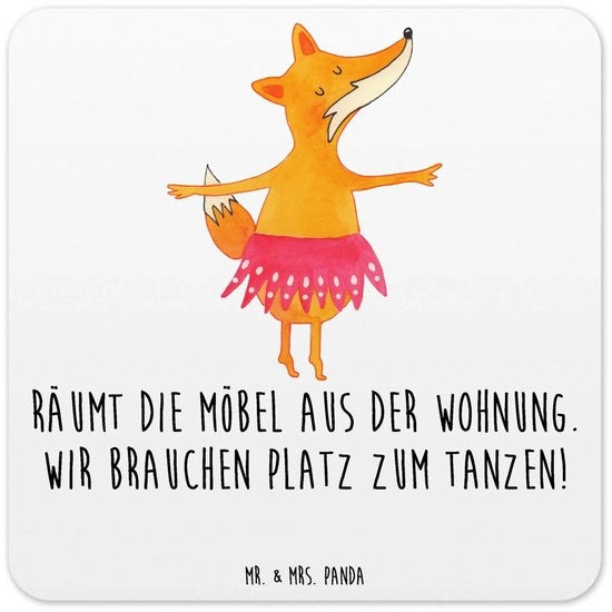 Set di 6 piedini per bicchieri Fox Ballerina - Regalo, Piedini per bicchieri, Piedini per tazze, Piedini per bicchieri, Regali di compleanno