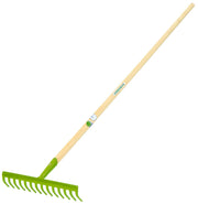 Rastrello per Giardinaggio 14 Denti con Manico in Legno Rama