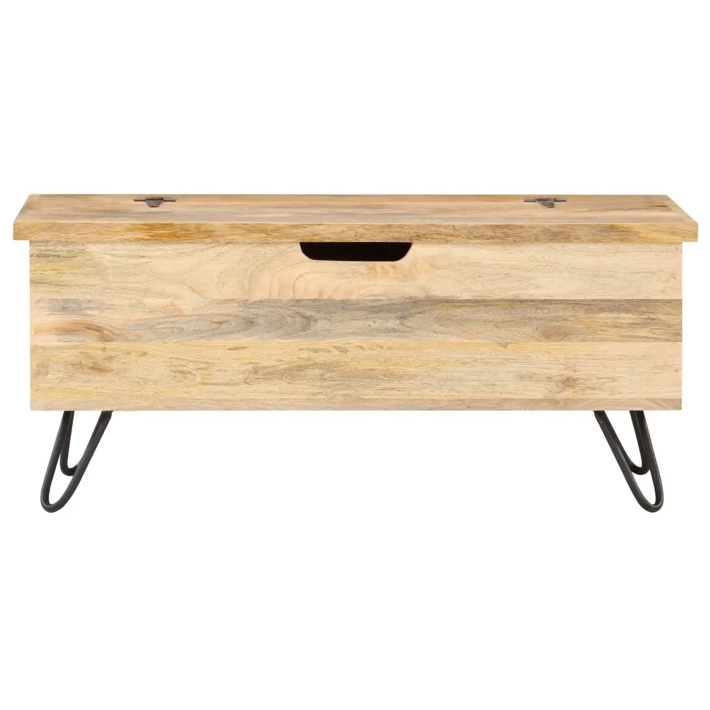 Baule 90x40x45 cm in Legno Massello di Mango 289635