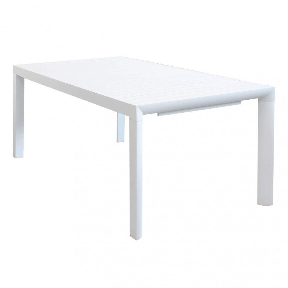 Tavolo Allungabile Houston 135/180x70x75h cm in Alluminio Bianco