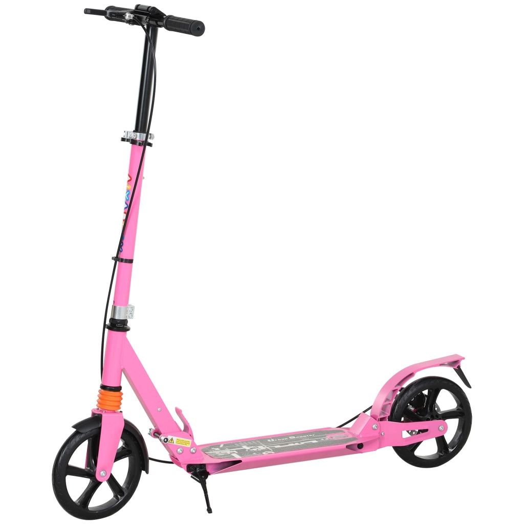 Monopattino per Bambini Regolabile e Pieghevole ¨C zephmum ¨C Rosa 94x36x88-103 cm