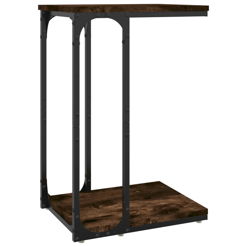 Tavolino Rovere Fumo 40x30x60 cm in Legno Multistrato 825819