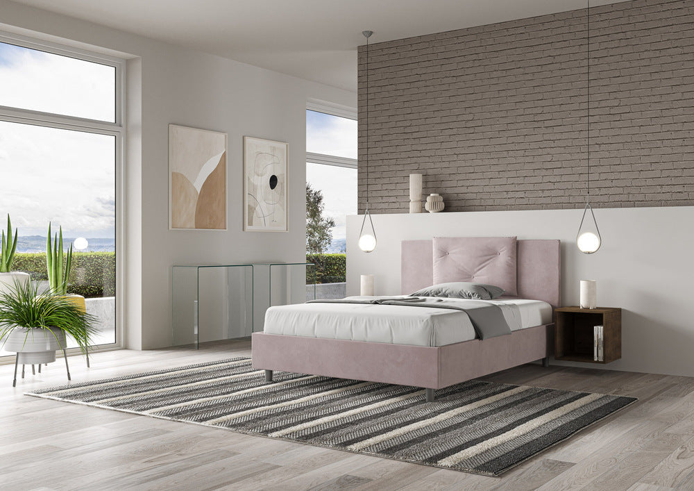 Letto Matrimoniale Francese 140x200 cm con Rete Appia Glicine