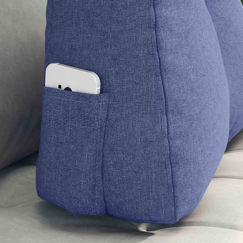 Cuscino per Schiena Blu jeans 60 x 24 x 50 cm Tessuto