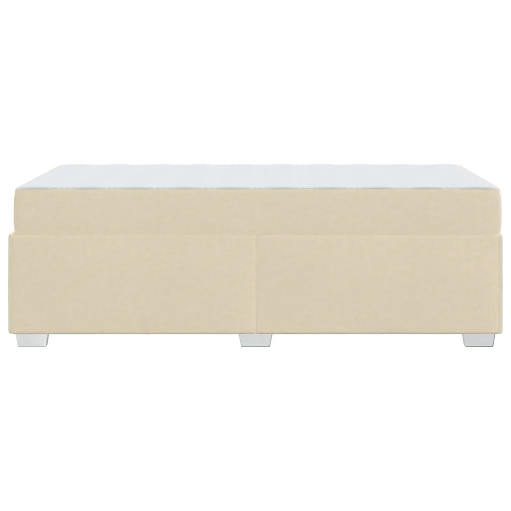 Struttura del letto con materasso Crema 80 x 200 cm Tessuto