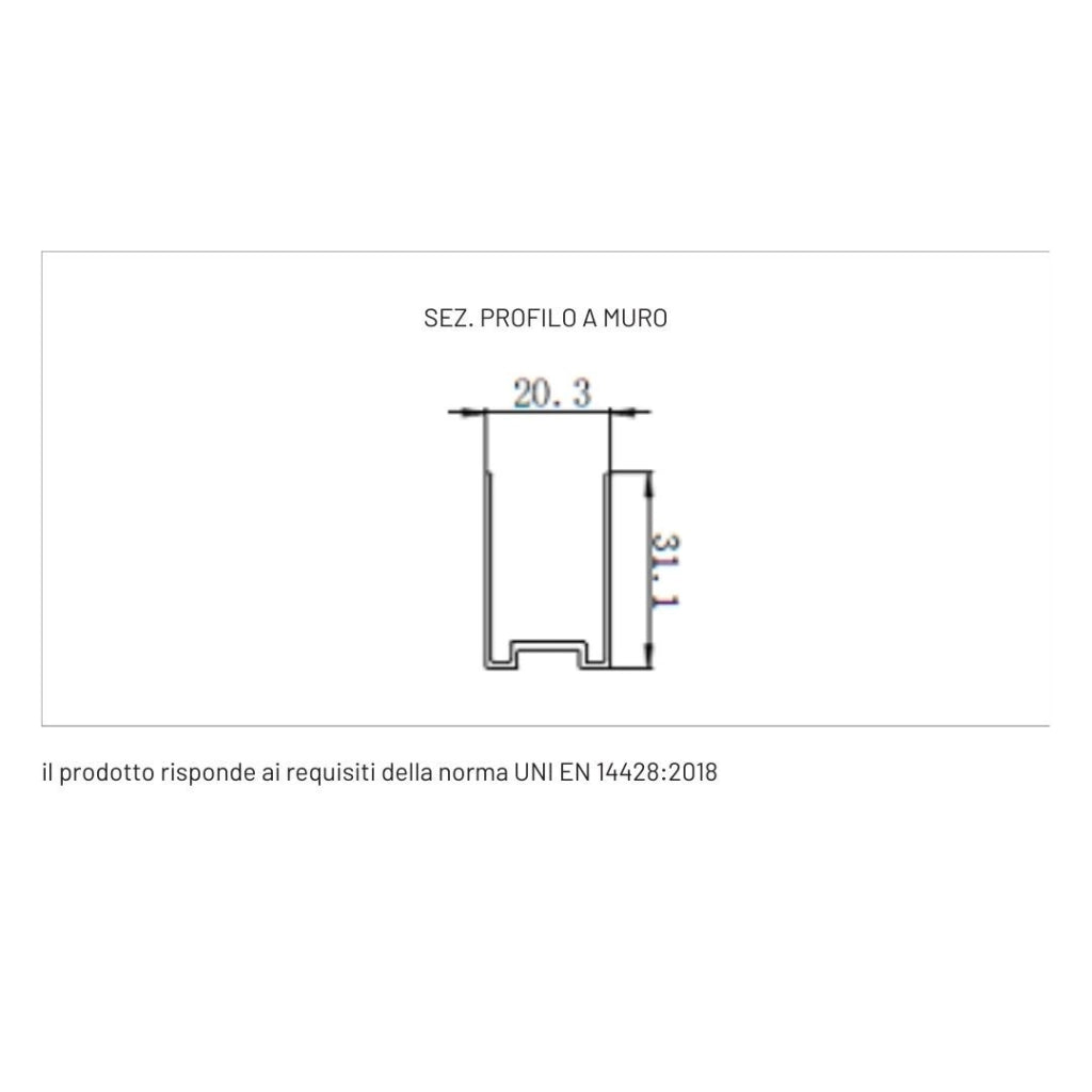 Ogomondo box doccia semicircolare con ante scorrevoli cristallo temprato 4 millimetri trasparente *** misure 90x90x19...