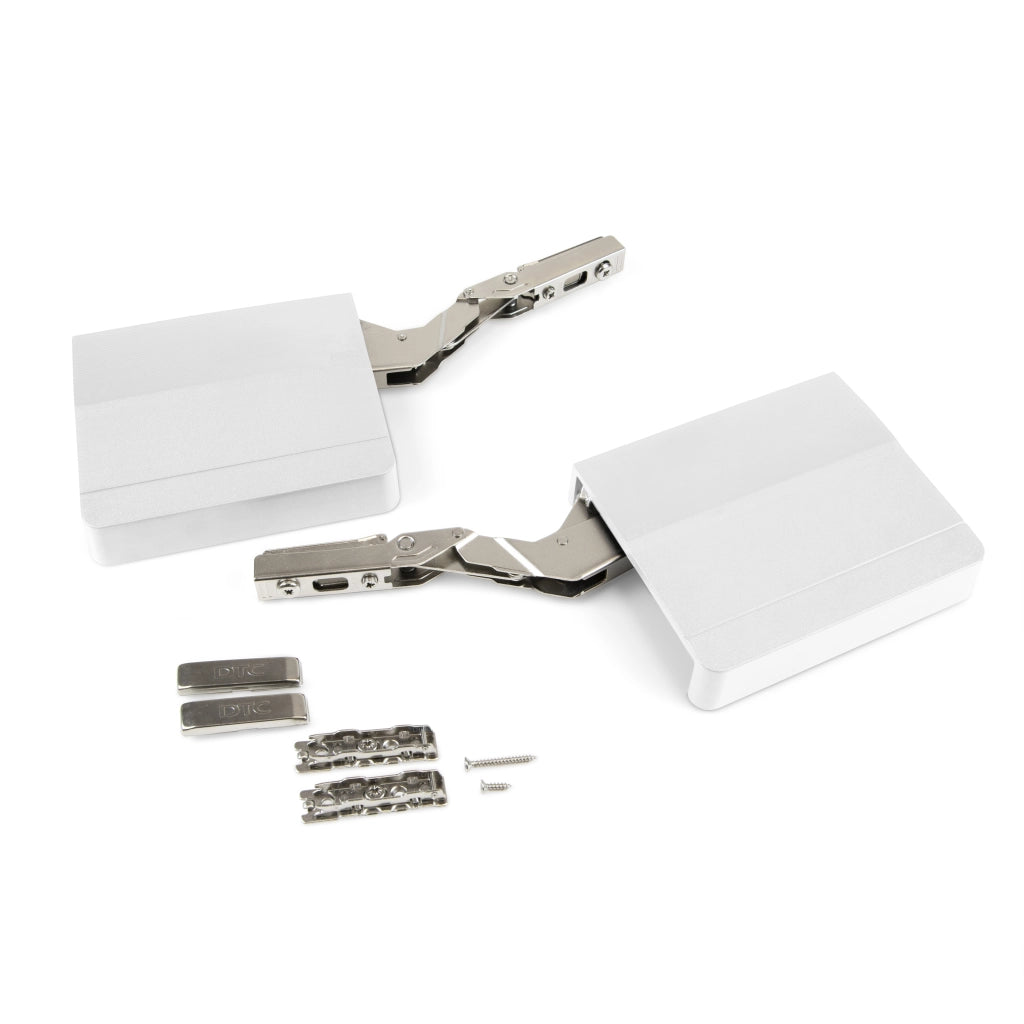 Emuca Braccetto Agile Smart elevabile, 1600 - 3600, Plastica bianca, Acciaio e Tecnoplastica, 1 u.