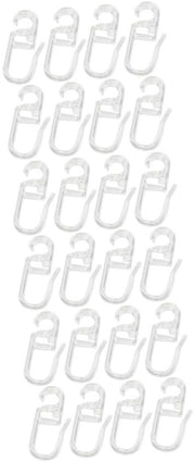 Accessori per tende 150 pezzi - Haken in plastica trasparente - Accessori per tende - Sostenibili - Installazione facile - Alta capacità di sollevamento - Haken per tenda