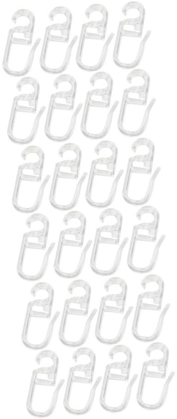 Accessori per tende 150 pezzi - Haken in plastica trasparente - Accessori per tende - Sostenibili - Installazione facile - Alta capacità di sollevamento - Haken per tenda