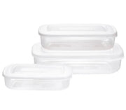 SET FRIGO BOX RETTANGOLARE CON 3PEZZI CON COPERCHIO BIANCO