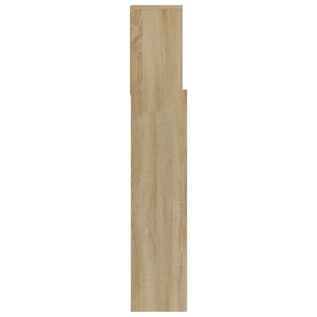 Testiera con Contenitore-Testata del letto Rovere Sonoma 120x19x103,5 cm