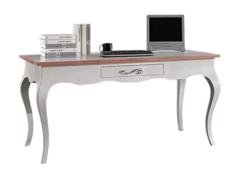 Scrivania 1 cassetto legno bianco bicolore 160x75x80 (170) - Mobili 2G
