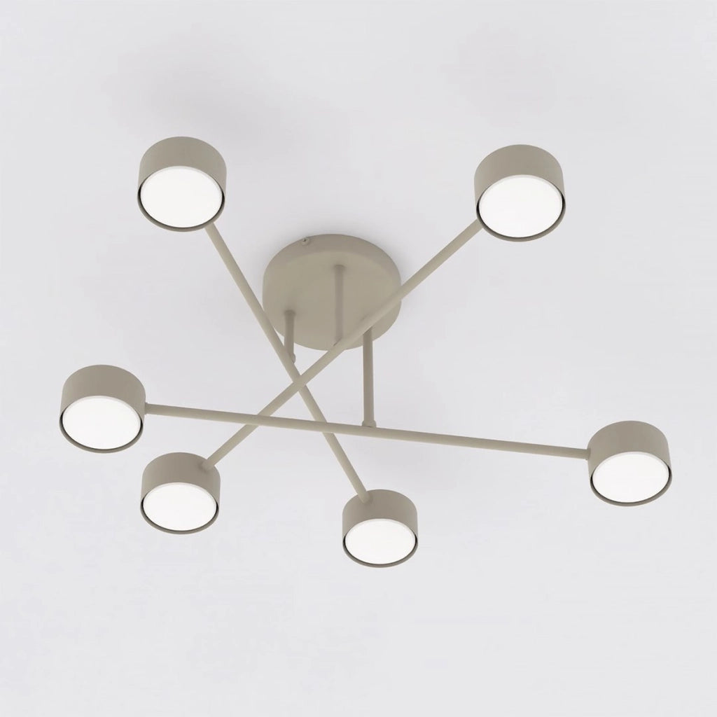 Lampada a sospensione HALO in acciaio color mokka