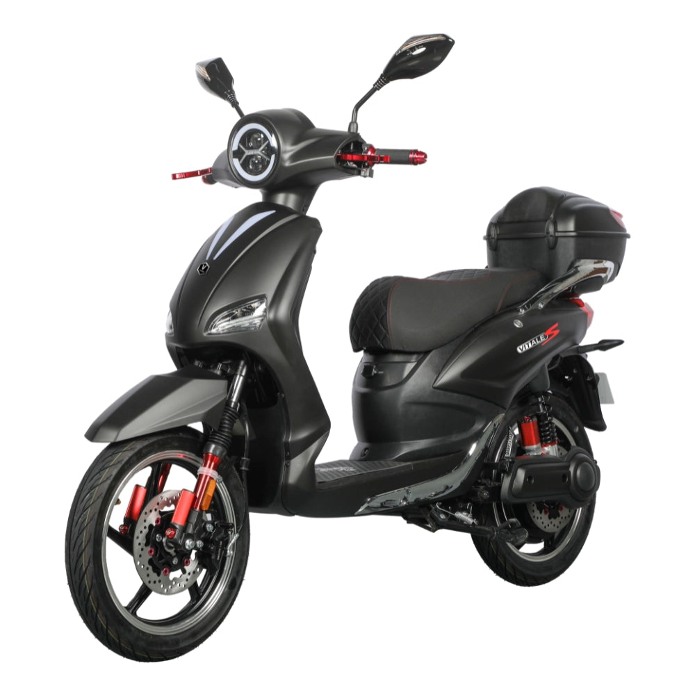 Bici Elettrica Scooter Velocipede Vitale Sport 800W 35Ah 48V Batteria a Litio-Nero
