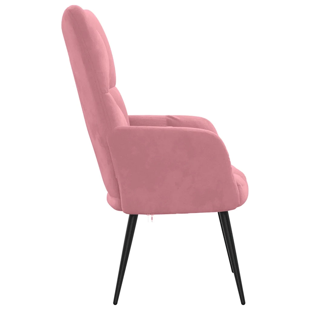 Poltrona Relax Rosa in Velluto cod mxl 47514