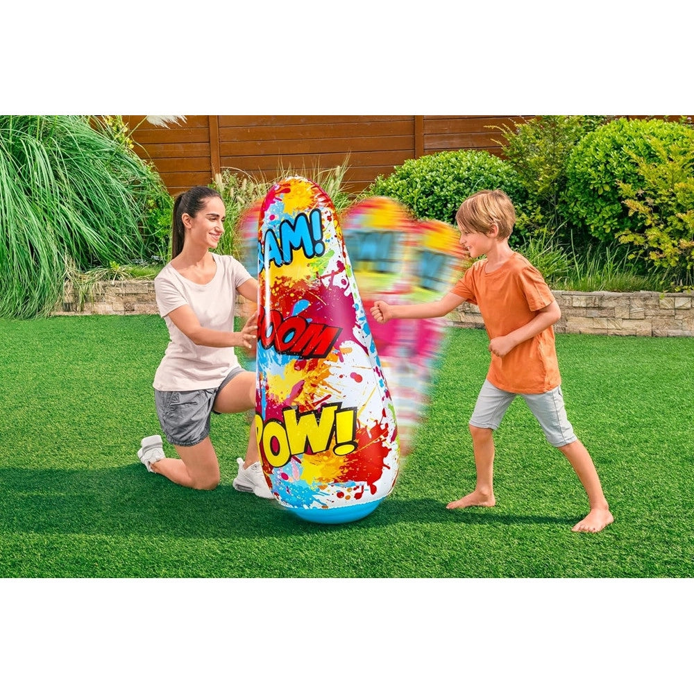 Trade Shop - Pungiball Sempreimpiedi Sacco Boxe Comic Blast Design Fumetti 48x46x119cm Bambini 52630 -