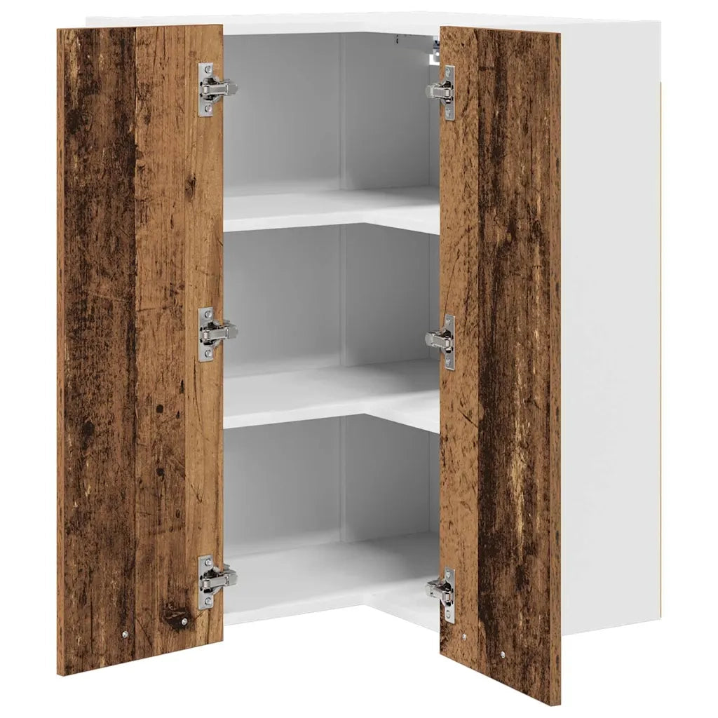 Armadio pensile Legno Antico e Bianco 57 x 57 x 80 cm 884296